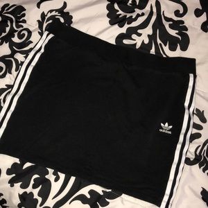 Black adidas skirt